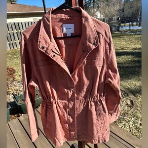 Old Navy Womens Rose-Coral Utility Jacket